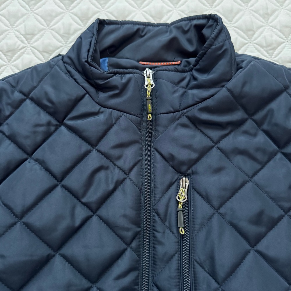 Hawke & Co. HK Quilted Heritage Full Zip Jacket Coat Navy Blue Size M - Picture 5 of 15